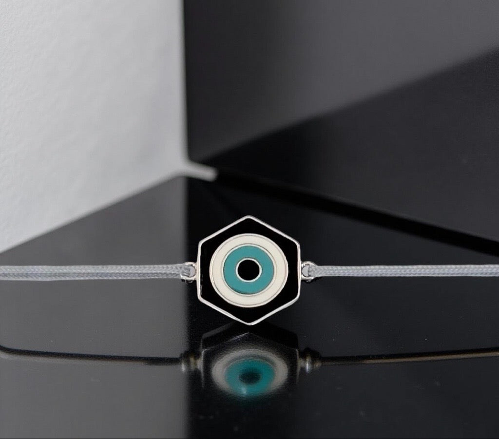 Bracelet "Aura" gris noir