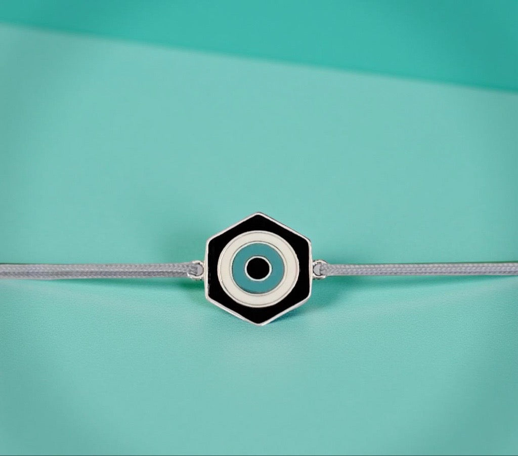 Bracelet "Aura" gris noir