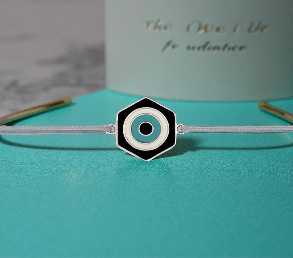Bracelet "Aura" gris noir