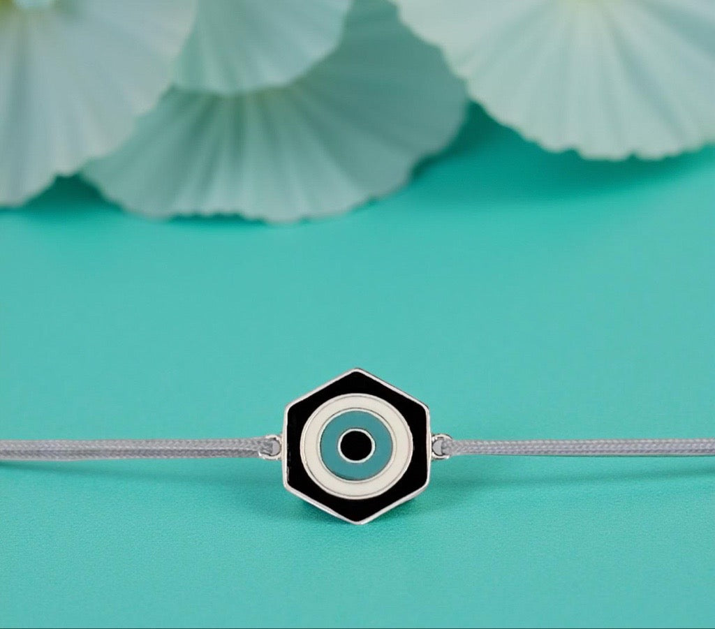 Bracelet "Aura" gris noir