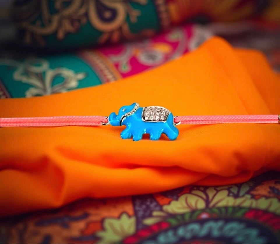Bracelet "Eléphant" turquoise