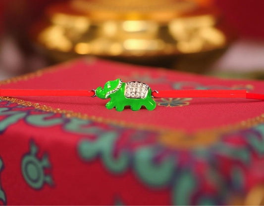 Bracelet "Eléphant" vert