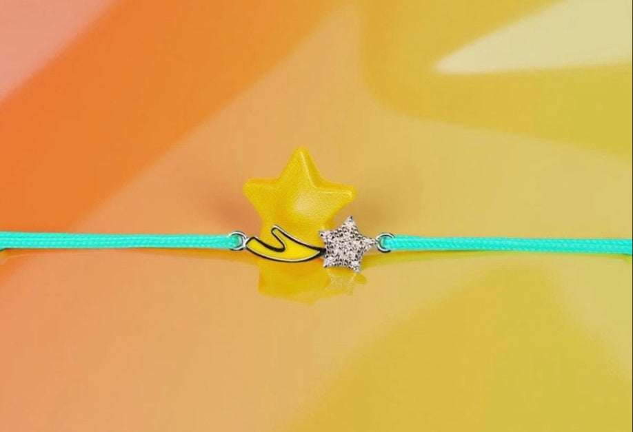 Bracelet "Etoile lumineuse" jaune