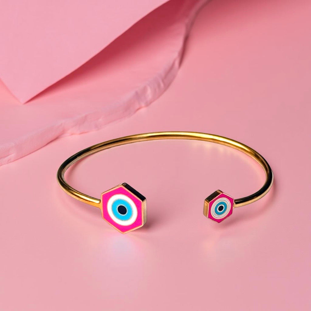 Bracelet "Aura" doré rose