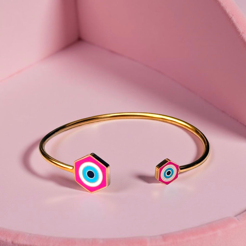 Bracelet "Aura" doré rose