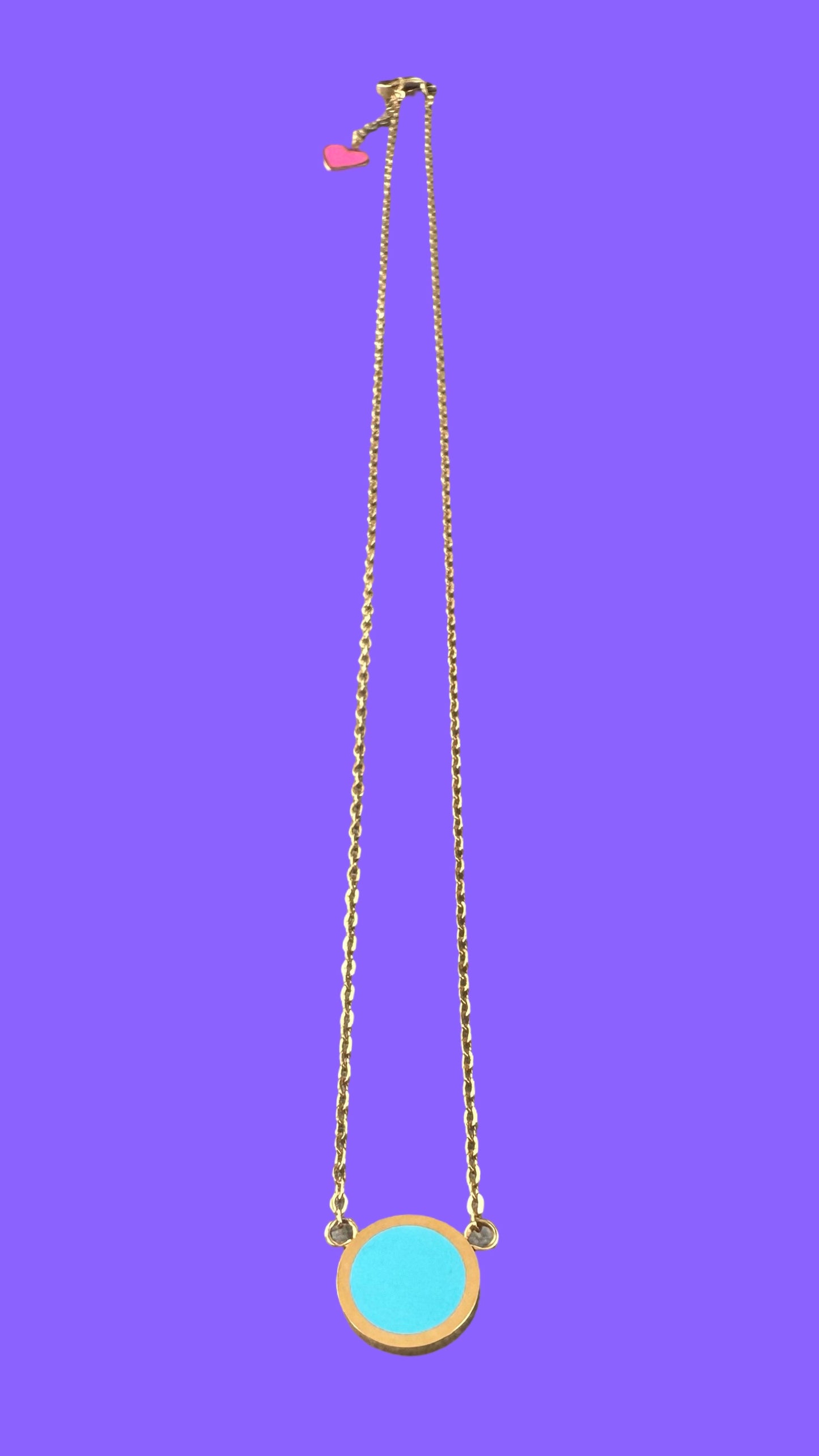 Collier émaillé bicolore