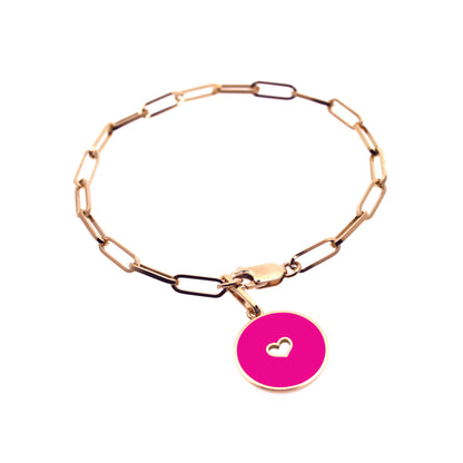 Bracelet : Coeur Retro | Or 18 carats