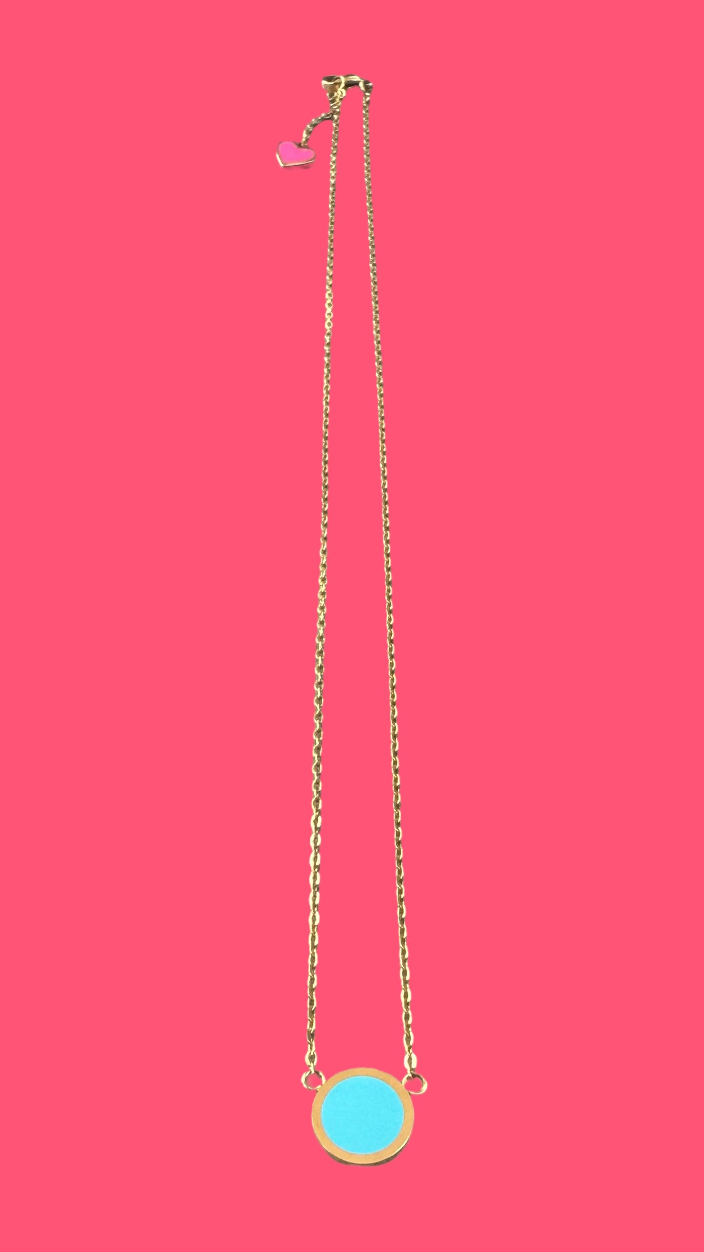 Collier émaillé bicolore