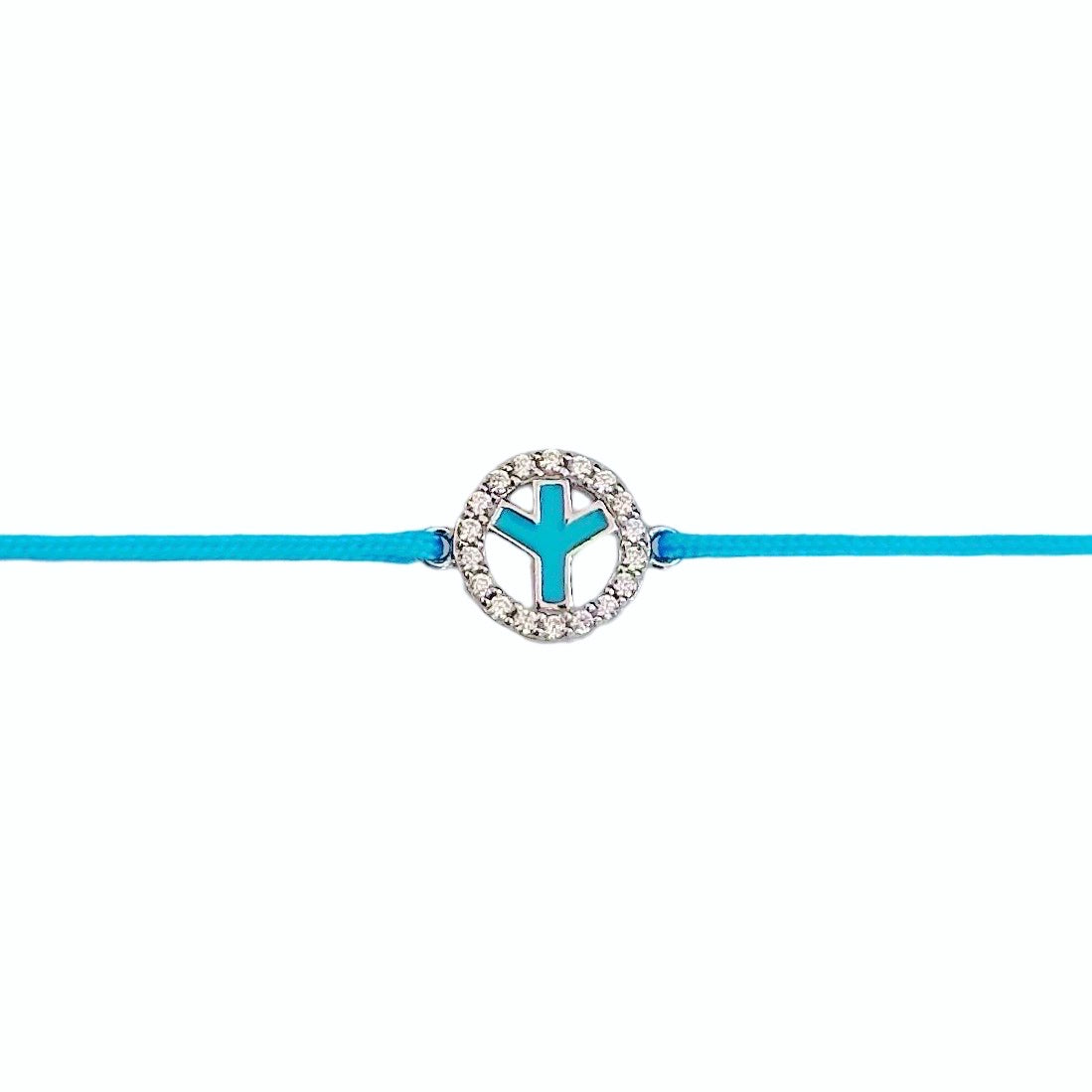 Bracelet : Peace & love rouge turquoise