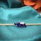 Bracelet "Eléphant"  bleu
