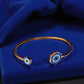 Bracelet "Aura" doré bleu