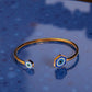 Bracelet "Aura" doré bleu