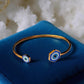 Bracelet "Aura" doré bleu