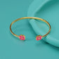 Bracelet "Trèfle"  rose