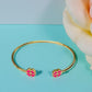 Bracelet "Trèfle"  rose