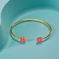 Bracelet "Trèfle"  rose