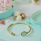 Bracelet "Aura" doré vert