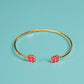 Bracelet "Trèfle"  rose