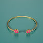 Bracelet "Trèfle"  rose