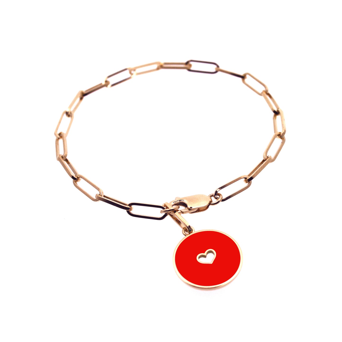 Bracelet : Coeur Retro | Or 18 carats