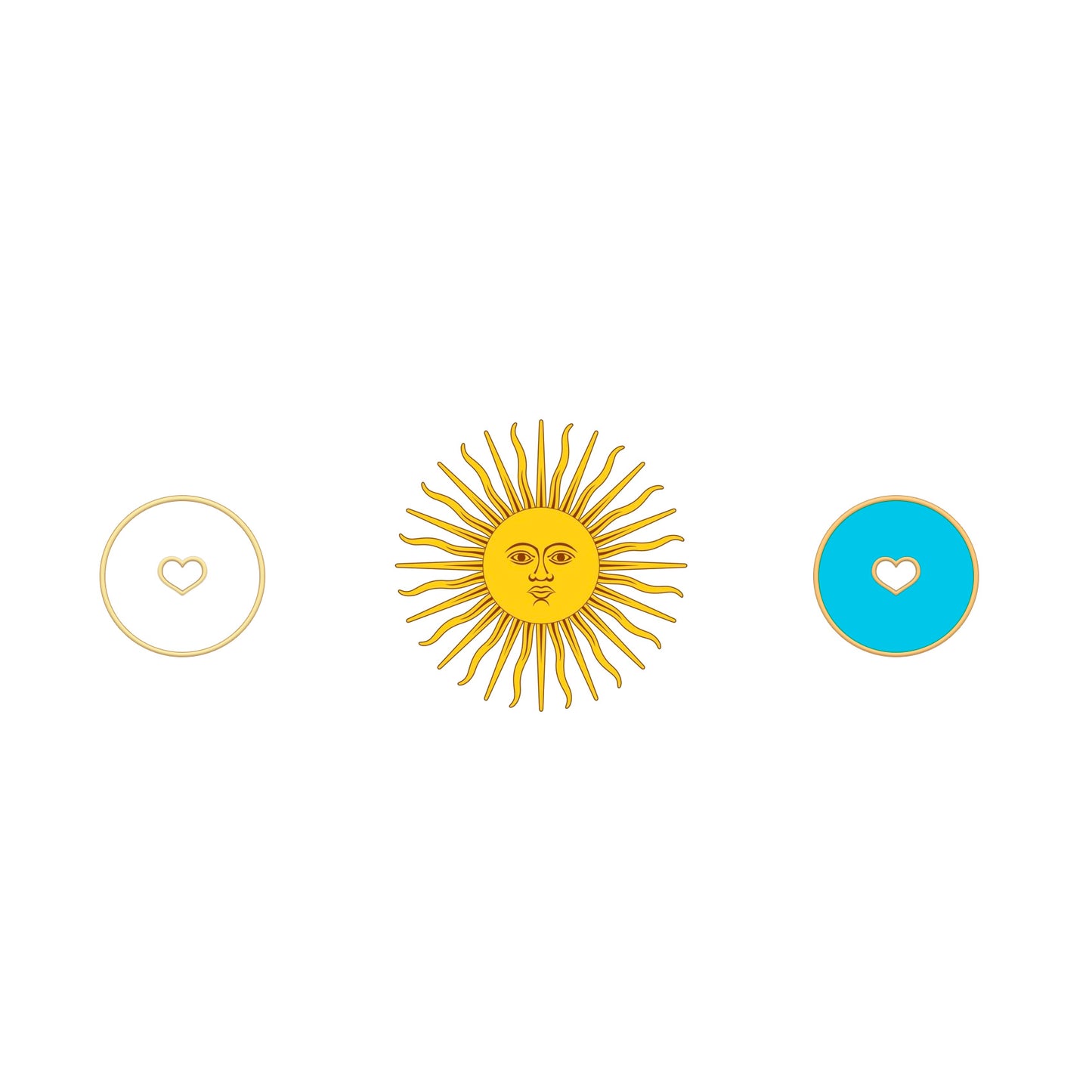 Coffret Argentina | Parure petit & grand coeur